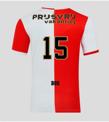 Feyenoord Jordan Bos #15 Hjemmebanetrøje 2025-26 Kortærmet